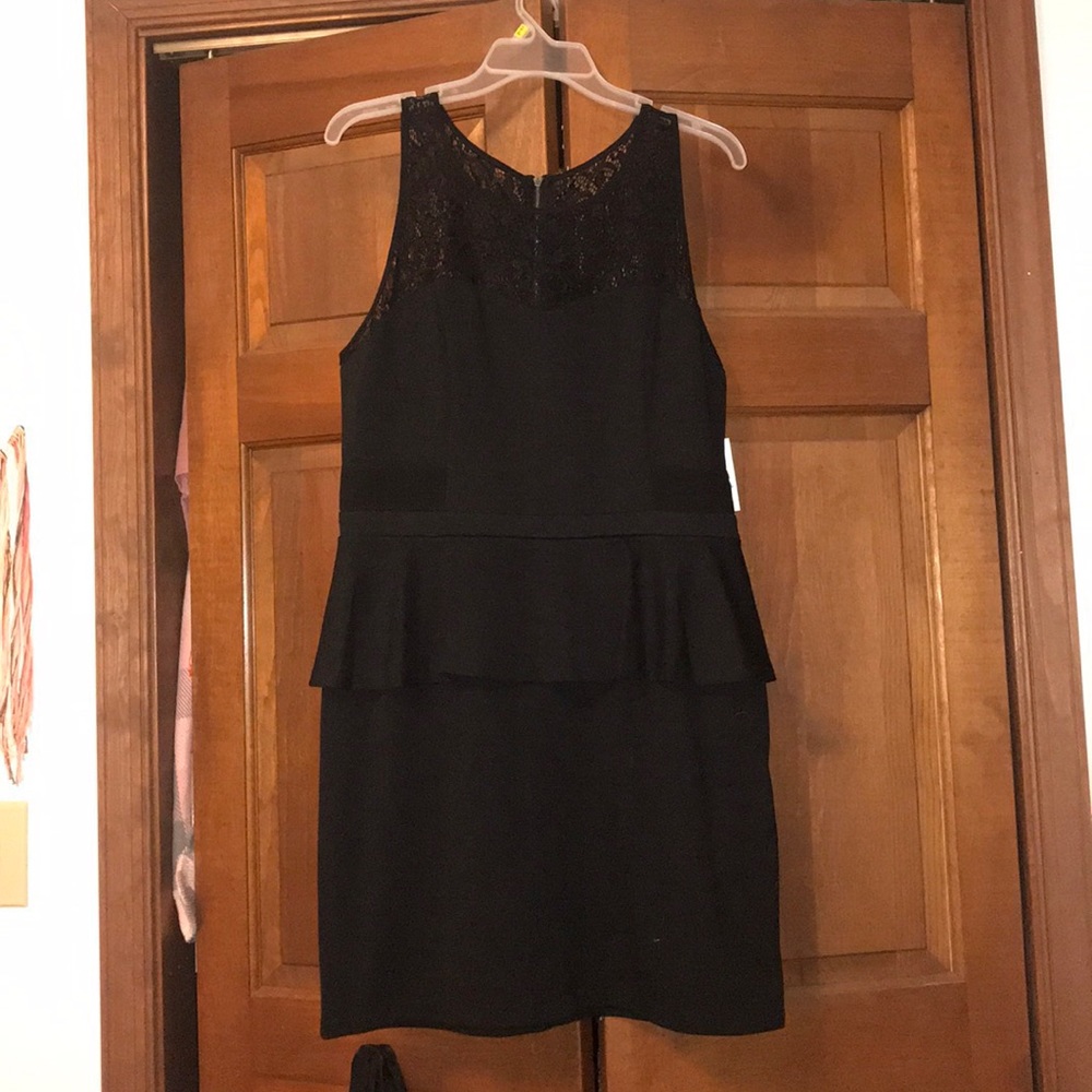 Kensie Peplum Lace Dress